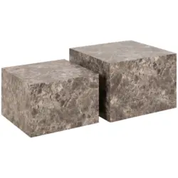 Couchtischset in Holzwerkstoff 50-58/50-58/33-40 cm