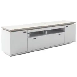 Lowboard Grau, Eichefarben