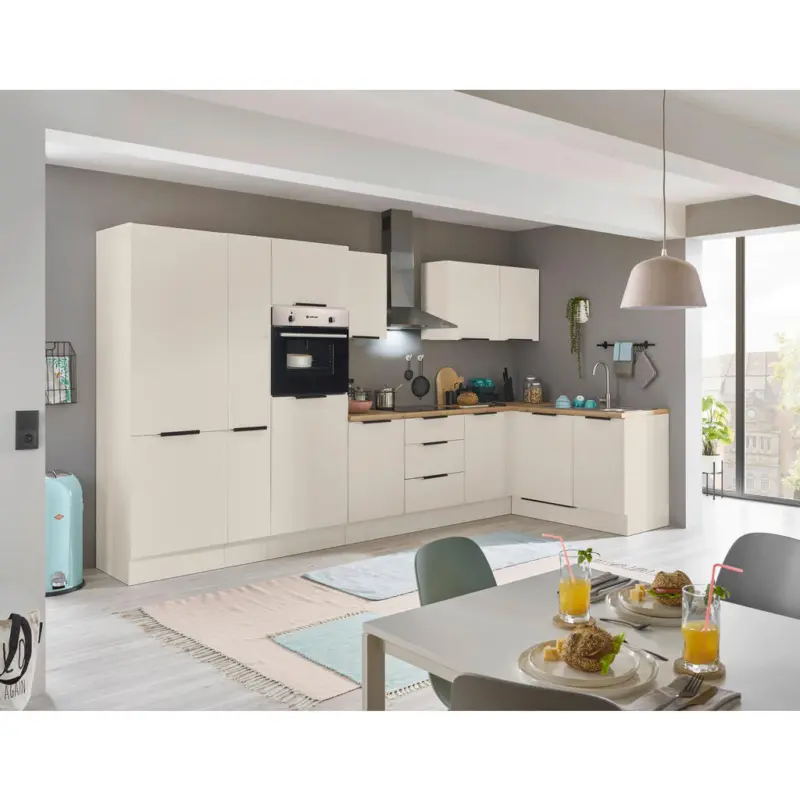 Eckk&uuml;che 370/175 cm in Kaschmir