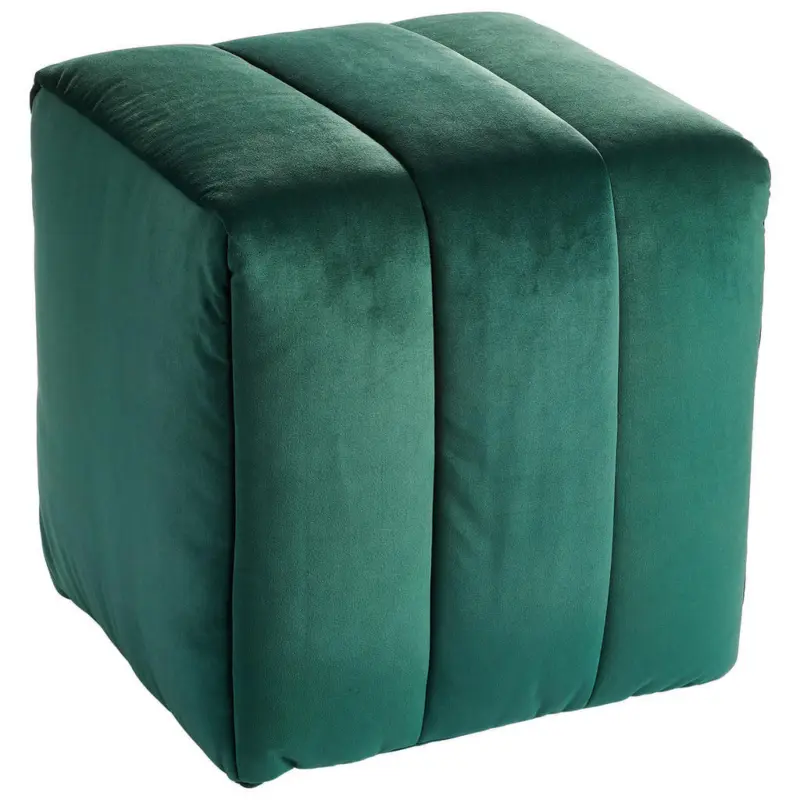 Hocker in Textil Gr&uuml;n