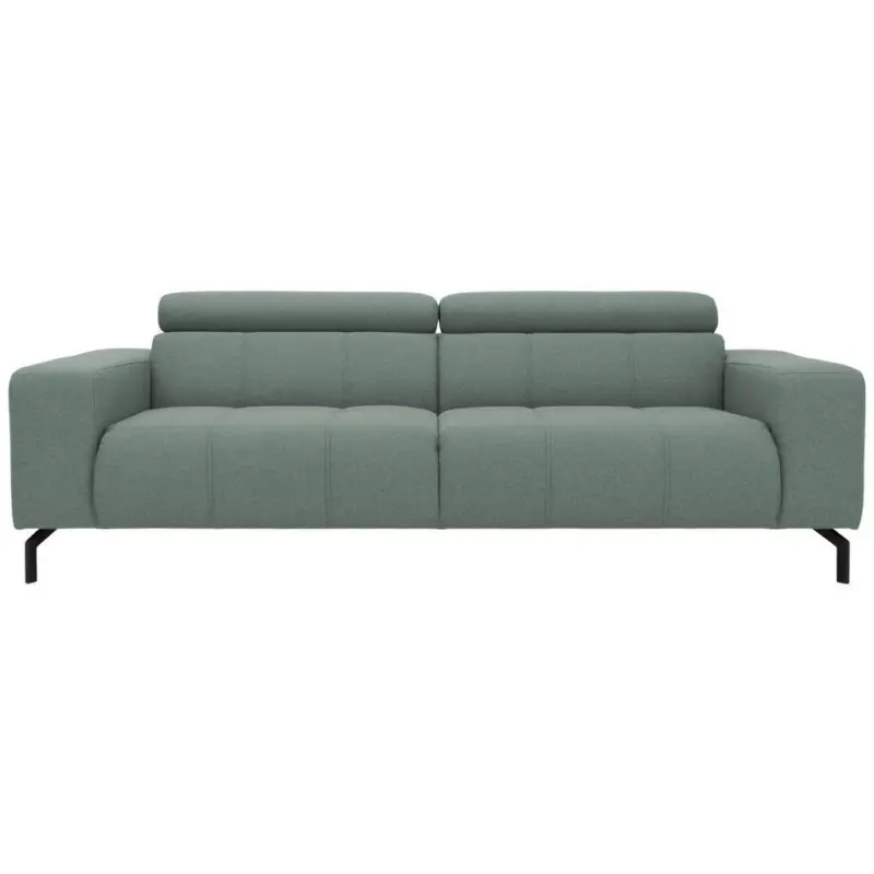 3-Sitzer-Sofa in Webstoff Hellblau