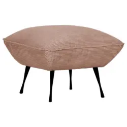 Hocker in Textil Rosa