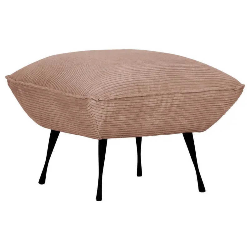 Hocker in Textil Rosa