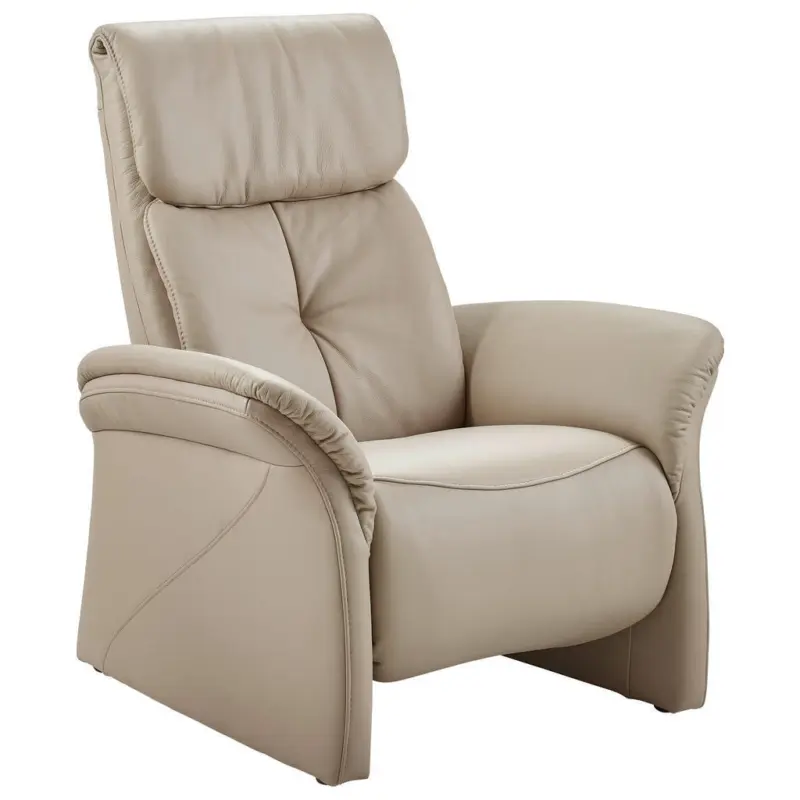 Relaxsessel in Leder Beige