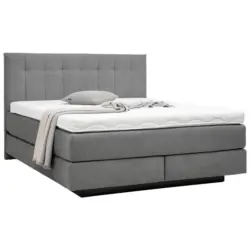 Boxspringbett 160/200 cm in Grau