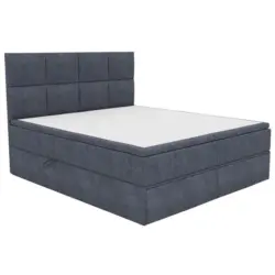 Boxbett 140/200 cm in Dunkelgrau