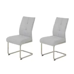 Schwingstuhl-Set 2 St&uuml;ck mit Griff, ergonomische R&uuml;ckenlehne Flachgewebe