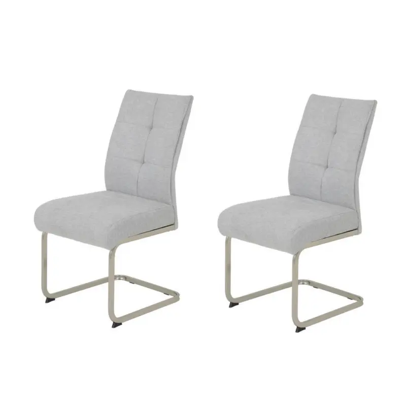 Schwingstuhl-Set 2 St&uuml;ck mit Griff, ergonomische R&uuml;ckenlehne Flachgewebe