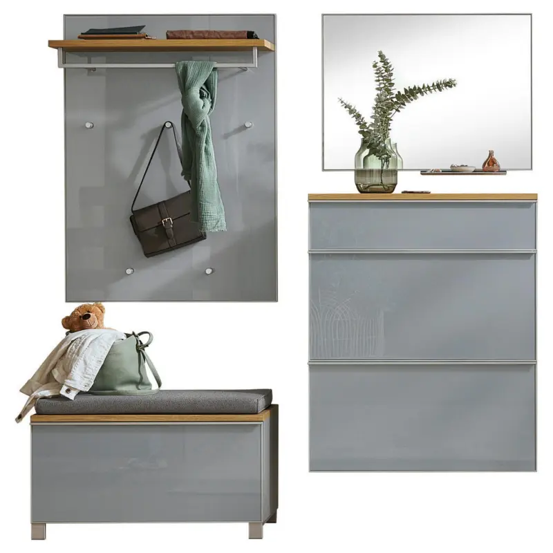 Garderobe 6-teilig in 190/195/40 cm