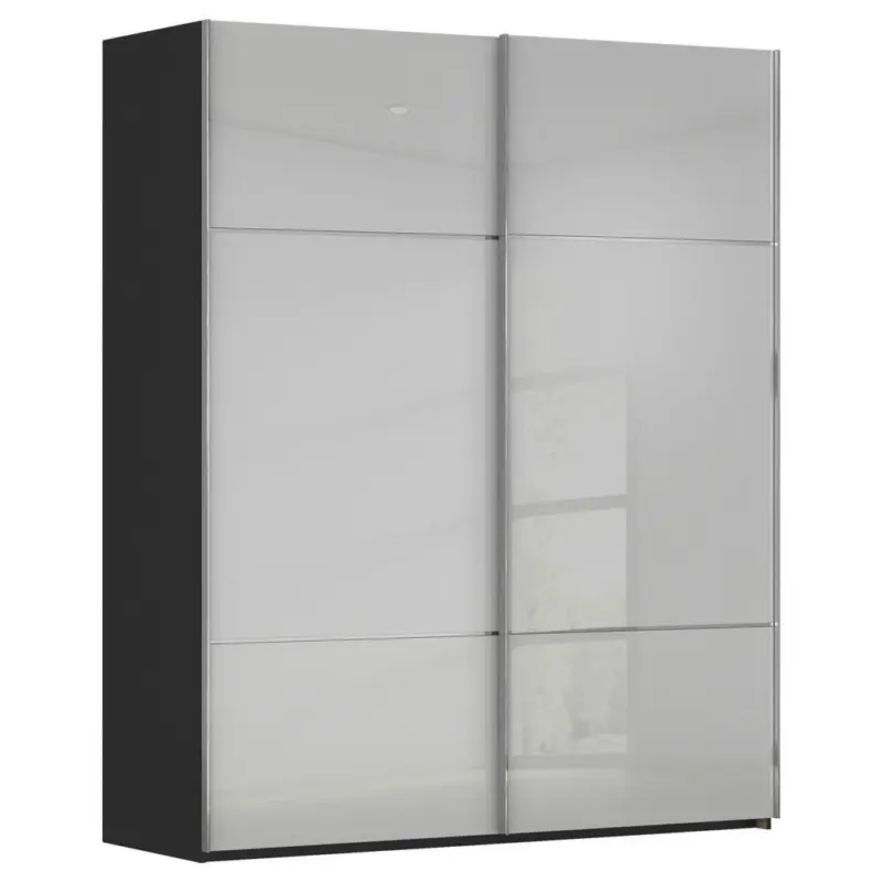 Schwebet&uuml;renschrank in Grau, Schwarz
