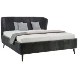 Polsterbett Matratze, Lattenrost Anthrazit 180/200 cm