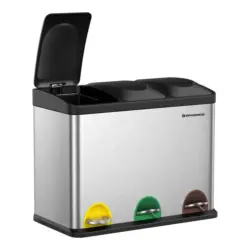 Abfallsammler 45 l Metall, Kunststoff