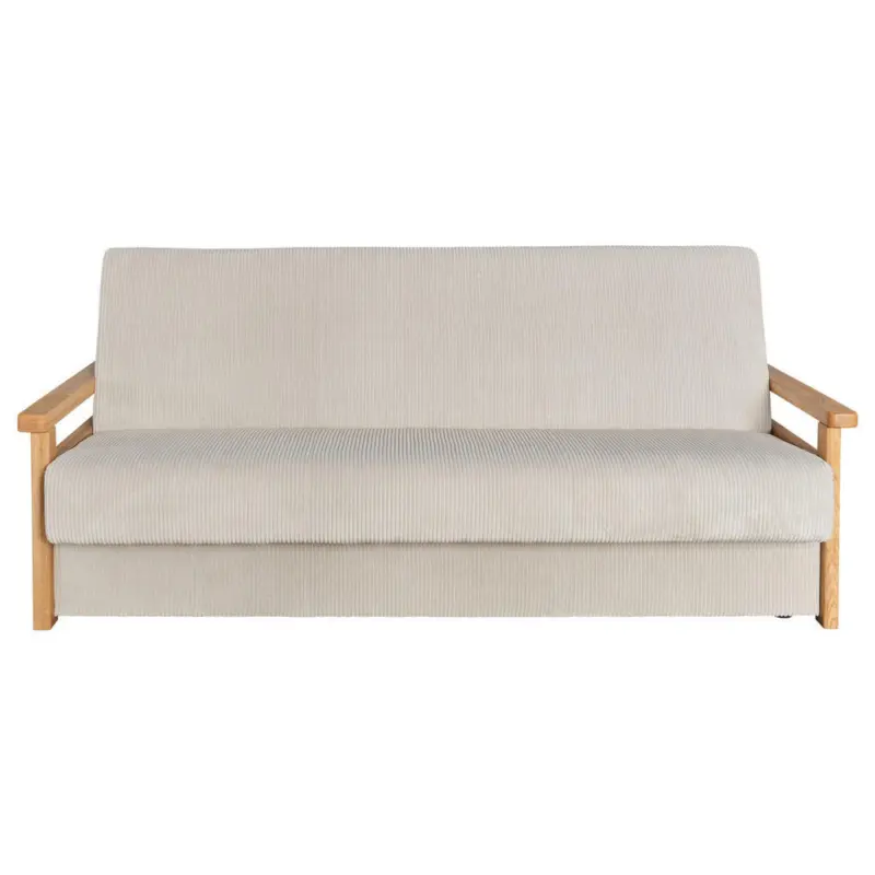 Schlafsofa Malaga in Cord Creme