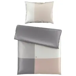 Wendebettw&auml;sche Checkered DK Satin 140/200 cm