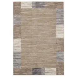 Webteppich 65/130 cm Sofi Star Braun, Beige