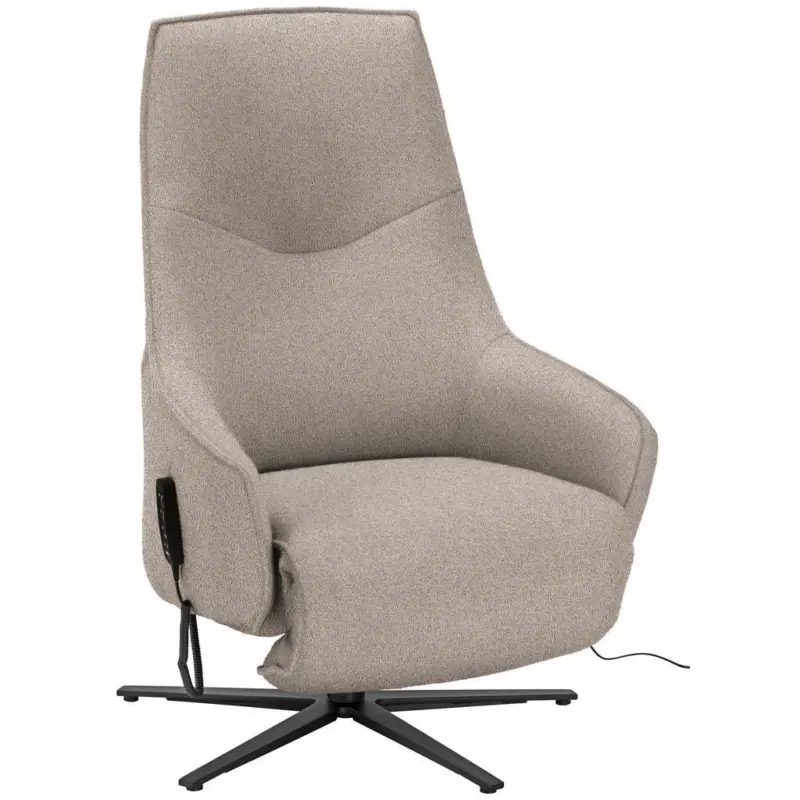 Relaxsessel in Textil Hellbraun