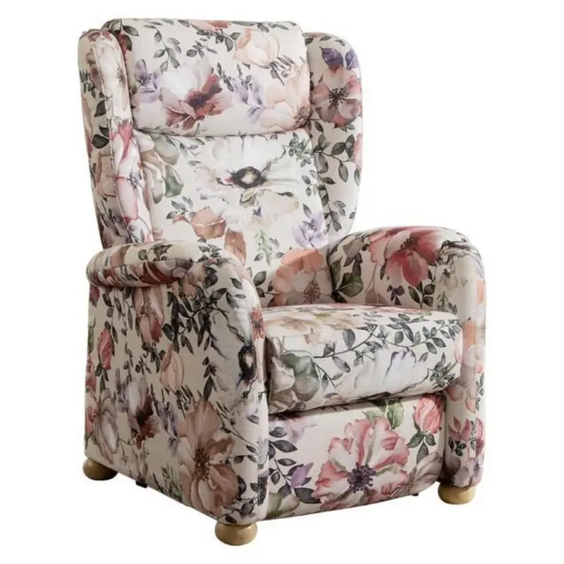 Ohrensessel in Flachgewebe Multicolor, Beige