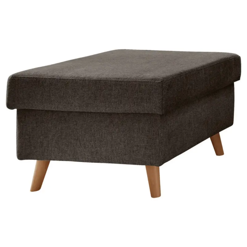 Hocker in Textil Braun