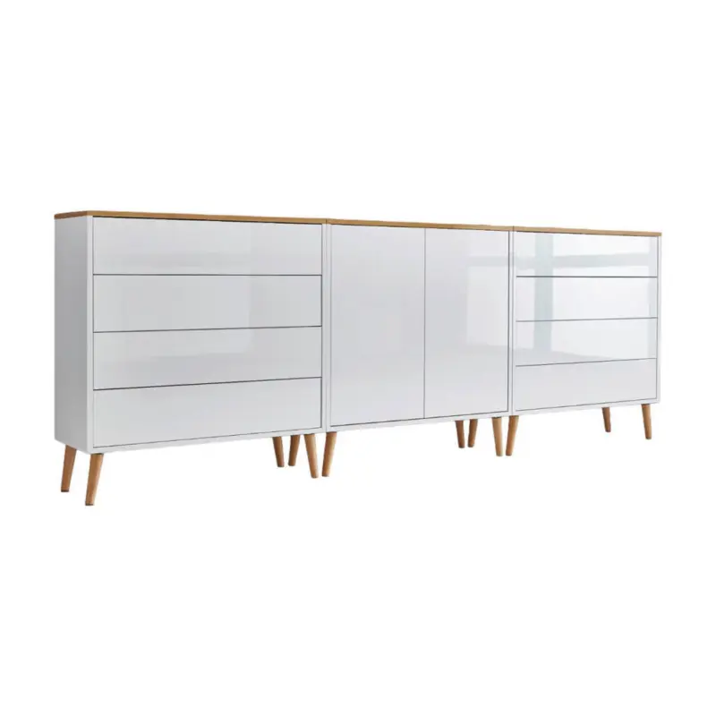 Sideboard Mailand Set 4 + HF in 237/86/33 cm