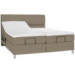 Boxspringbett 160/200 cm in Graubraun