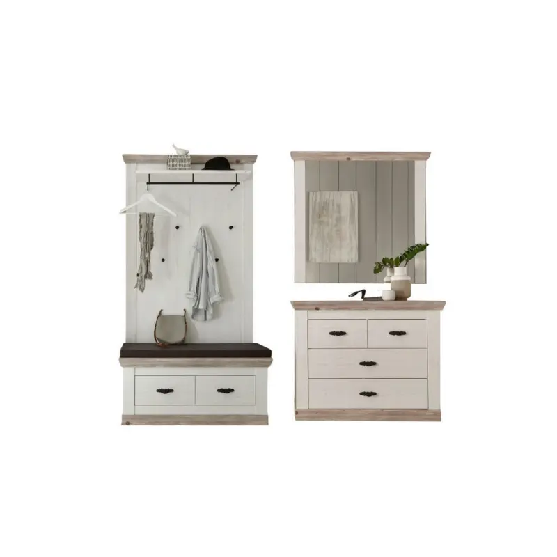 Garderobe 4-teilig in 224/201/45 cm