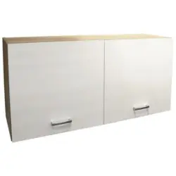 K&uuml;chenoberschrank 100/50/31 cm in Wei&szlig;, Sonoma Eiche