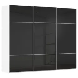 Schwebet&uuml;renschrank in Schwarz, Wei&szlig;