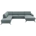 XXXLutz Lauterach - Ihr M&ouml;belhaus bei Bregenz Wohnlandschaft in Echtleder Blaugrau