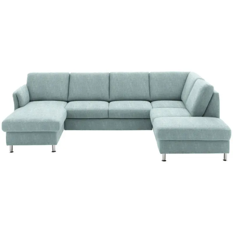 Wohnlandschaft in Flachgewebe Hellblau