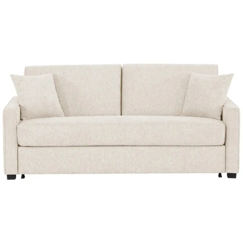Schlafsofa Sola in Webstoff Creme