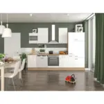 XXXLutz Lauterach - Ihr M&ouml;belhaus bei Bregenz K&uuml;chenblock 310 cm in Sonoma Eiche, Wei&szlig; Hochglanz