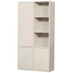 Mehrzweckschrank 100/200/40 cm in Grauwei&szlig;