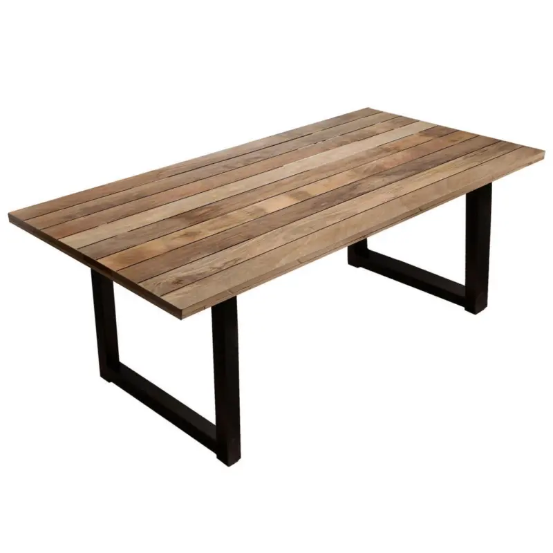 Esstisch in Holz, Metall 200/100/77 cm