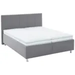 XXXLutz Lauterach - Ihr M&ouml;belhaus bei Bregenz Polsterbett Matratze, gepolstertes Kopfteil, Lattenrost, Bettkasten Grau 160/200 cm