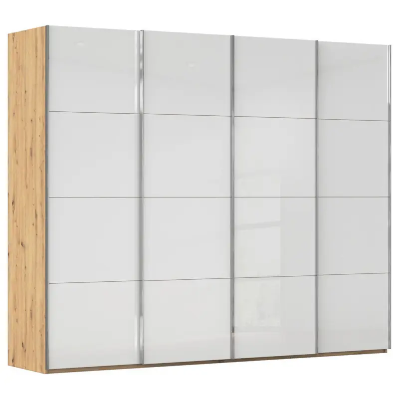 Schwebet&uuml;renschrank in Wei&szlig;, Eiche Artisan