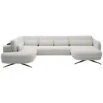 XXXLutz Lauterach - Ihr M&ouml;belhaus bei Bregenz Wohnlandschaft in Webstoff Creme