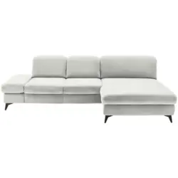 Ecksofa in Chenille Ecru 288/198 cm