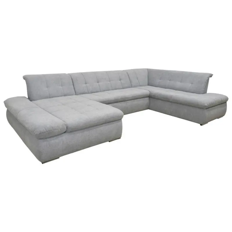 Wohnlandschaft in Mikrofaser Grau