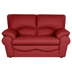 2-Sitzer-Sofa in Echtleder Rot