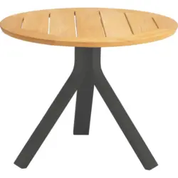Beistelltisch in Holz, Metall 60/60/48 cm