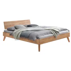 Bett 200/200 cm in Kernbuche