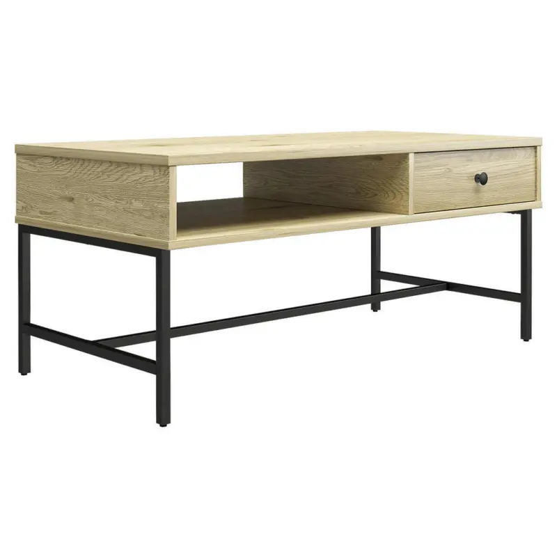 Couchtisch in Metall, Holzwerkstoff 101/45/50 cm