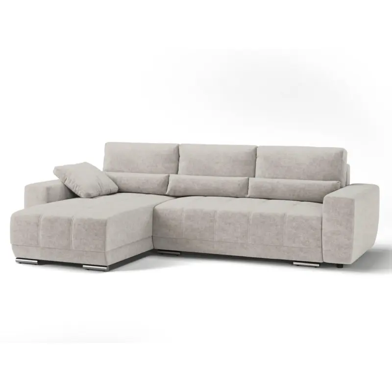 Ecksofa Lopez in Flachgewebe Beige