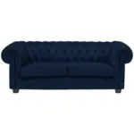 XXXLutz Lauterach - Ihr M&ouml;belhaus bei Bregenz Chesterfield-Sofa in Webstoff Dunkelblau