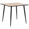 Esstisch 80/80/75 cm Nachbildung Metall, Holzwerkstoff in verschiedenen Gr&ouml;&szlig;en erh&auml;ltlich quadratisch Schwarz, Eichefarben