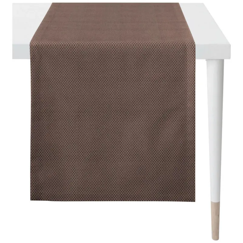 Tischl&auml;ufer Kunststoff Mokka 42/150 cm