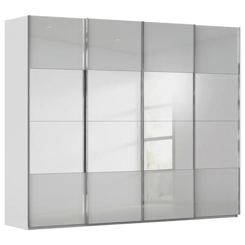 Schwebet&uuml;renschrank in Seidengrau