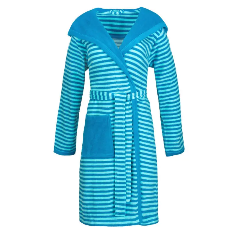 Bademantel Striped Hoody M Damen