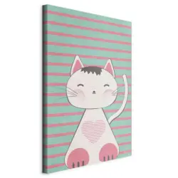 Leinwandbild Abstraktes, Tiere, Kinder 80/120/1.2 cm