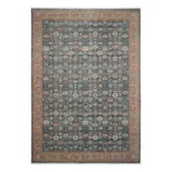 L&auml;ufer 80/240 cm Picardie Blau, Terracotta